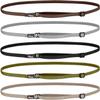 Hipsy Women's Elastic & Adjustable Stretchy Running Headband Multi Pack (Taupe/Olive/Black/Silver/Brown Elastic 5pk) view 1