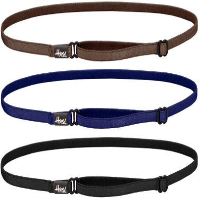 Hipsy Women's Elastic & Adjustable Running Headband Multi Pack (Black/Navy/Brown Elastic 3pk)