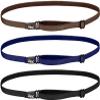 Hipsy Women's Elastic & Adjustable Running Headband Multi Pack (Black/Navy/Brown Elastic 3pk) view 1