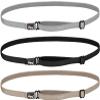 Hipsy Women's Elastic & Adjustable No Slip Running Headband Multi Pack (Taupe/Black/Silver Elastic 3pk) view 1