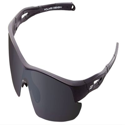 POLARS DESIGN Outdoor Sports Polarized Sunglasses for Men and Women, TR90 Frame, UV400 Protection, With Case, for Fishing Golf Hiking and Cycling