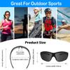 POLARS DESIGN Outdoor Sports Polarized Sunglasses for Men and Women, TR90 Frame, UV400 Protection, With Case, for Fishing Golf Hiking and Cycling view 4