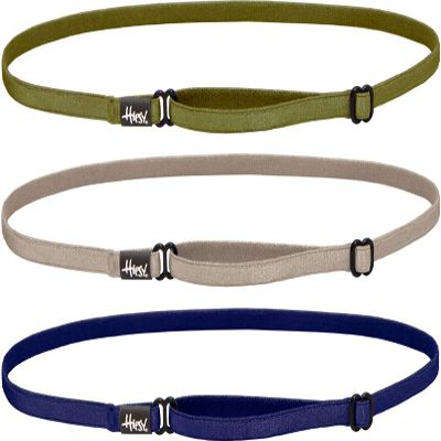 Hipsy Women's Elastic & Adjustable Stretchy Running Headband Multi Pack (Navy/Taupe/Olive Elastic 3pk)