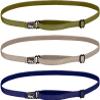 Hipsy Women's Elastic & Adjustable Stretchy Running Headband Multi Pack (Navy/Taupe/Olive Elastic 3pk) view 1