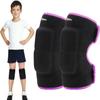EULANT Volleyaball Knee Pads for Kids, Soft Breathable Children Kneepads with Thick Sponge, Protective Knee Pads for Football Volleyball Dance Skating Basketball Wrestling Running Cycling, Rose M view 1
