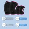 EULANT Adjustable Soft Elbow Pads and Knee Pads for Kids, Child Protective Pad Sets for Bicycle Roller Skating Basketball Football Volleyball Dancing Kneeling,Rose S view 3