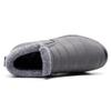 Women Warm Ankle Snow Boots Fur Lining Thickening Slip On Winter Shoes Gray US 435 view 4