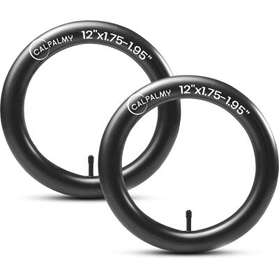 12'' x 1.75/1.95 Inner Tubes (2-Pack) Compatible with Most 12 Kid Bikes Like RoyalBaby, Schwinn Elm/Koen, Dynacraft, JOYSTAR and COEWSKE - Made from BPA/Latex Free Premium Quality Butyl Rubber