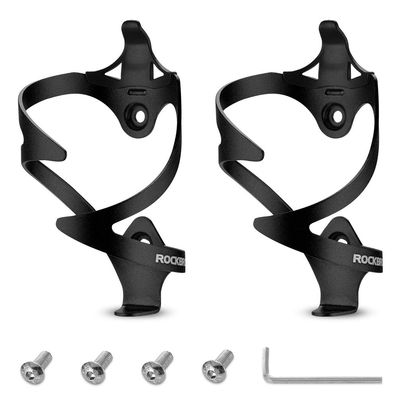 ROCKBROS Bike Water Bottle Cages Bicycle Water Bottle Holder Lightweight Aluminum Alloy Bike Bottle Bracket for Road and Mountain Bike-2Pack