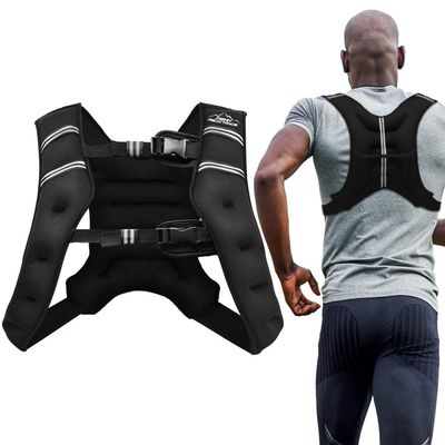 "Aduro Sport Weighted Vest Workout Equipment, 4lbs/6lbs/12lbs/20lbs/25lbs Body Weight Vest for Men, Women, Kids (16 Pounds (7.26 KG))"