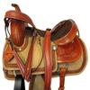 GAITED Western Saddle 17 16 15 Pleasure Horse Trail Floral Tooled Leather TACK (17) view 1