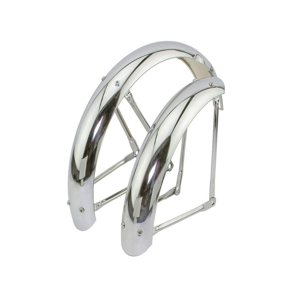 Alta Bicycle 16" Classic Adjustable Fender Set In Chrome