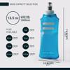 FITLY Soft Flask - 13.5 oz (400 ml) - Shrink As You Drink Pocket Soft Water Bottle for Hydration Pack/Running Vest- Folding Water Bottle for Running, Hiking, Cycling - Ski Water Bottles (FLASK400) view 2