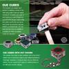 Cue Cube Pool Billiard Cue TIP TOOL 2 in 1 Shaper Scuffer with Keychain Nickel Radius Choose your Color (White) view 4