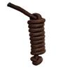 Y&Z Adjustable Nylon Horse Halter with Nylon Rope Lead (Brown & Grey, Full) view 4