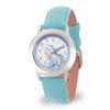 Disney Frozen Watch for Girls Ages 47 Featuring Princess Elsa  Gift for Toddlers Learning Time and Frozen Fans  Princess Character Dial, Silver Bezel, Blue Leather Strap view 1