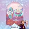 Disney Frozen Watch for Girls Ages 47 Featuring Princess Elsa  Gift for Toddlers Learning Time and Frozen Fans  Princess Character Dial, Silver Bezel, Blue Leather Strap view 3