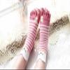 Women's Cotton Toe Socks,five Finger Socks,Funny and Funky cartoon theme sport Toe Socks (pig1 pink) view 2