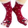 acdiac Women's Cotton Toe Socks,five Finger Socks,Funny and Funky cartoon theme sport Toe Socks (sheep red) view 1