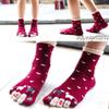 acdiac Women's Cotton Toe Socks,five Finger Socks,Funny and Funky cartoon theme sport Toe Socks (sheep red) view 2