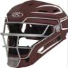 Rawlings | VELO 2.0 Catcher's Helmet | Baseball | Junior (6 1/2" - 7") | Cardinal/White view 1