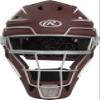 Rawlings | VELO 2.0 Catcher's Helmet | Baseball | Junior (6 1/2" - 7") | Cardinal/White view 2