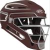 Rawlings | VELO 2.0 Catcher's Helmet | Baseball | Junior (6 1/2" - 7") | Cardinal/White view 3