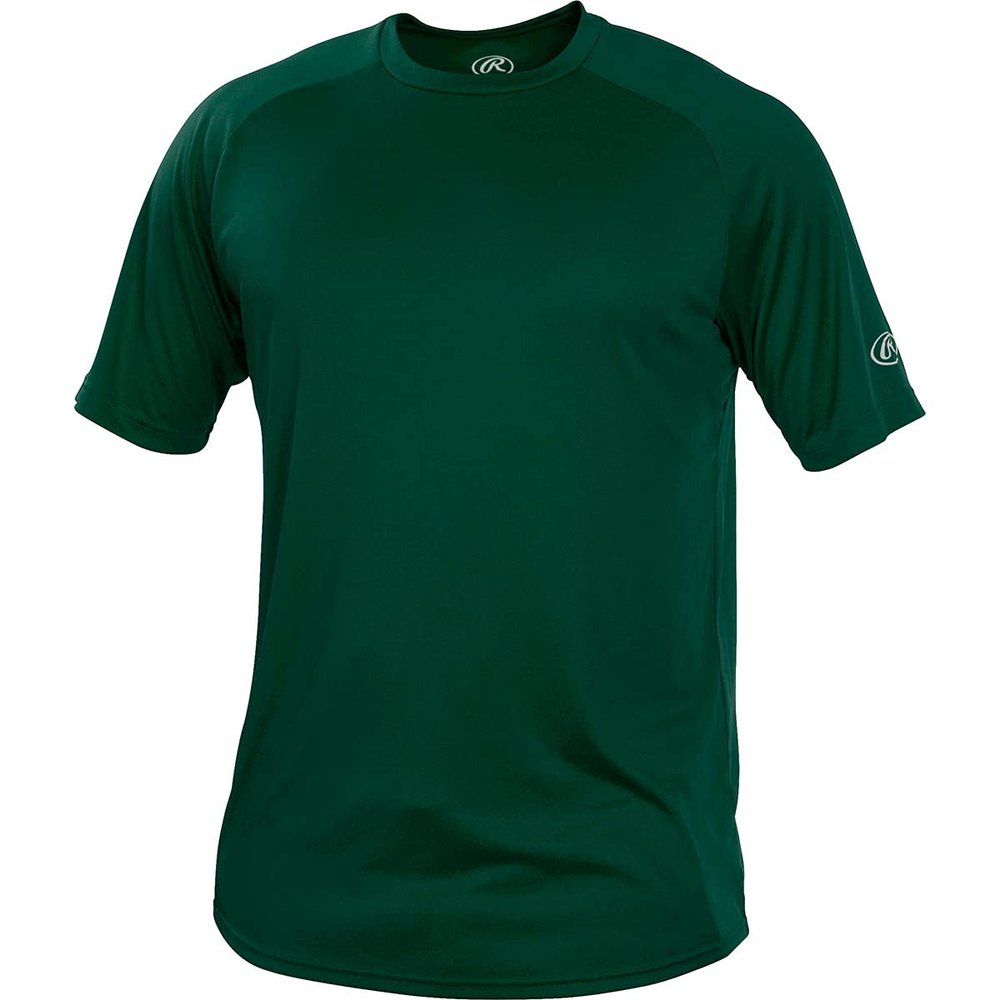 Rawlings | Youth Crew Neck Short Sleeve Shirt | Dark Green | Medium