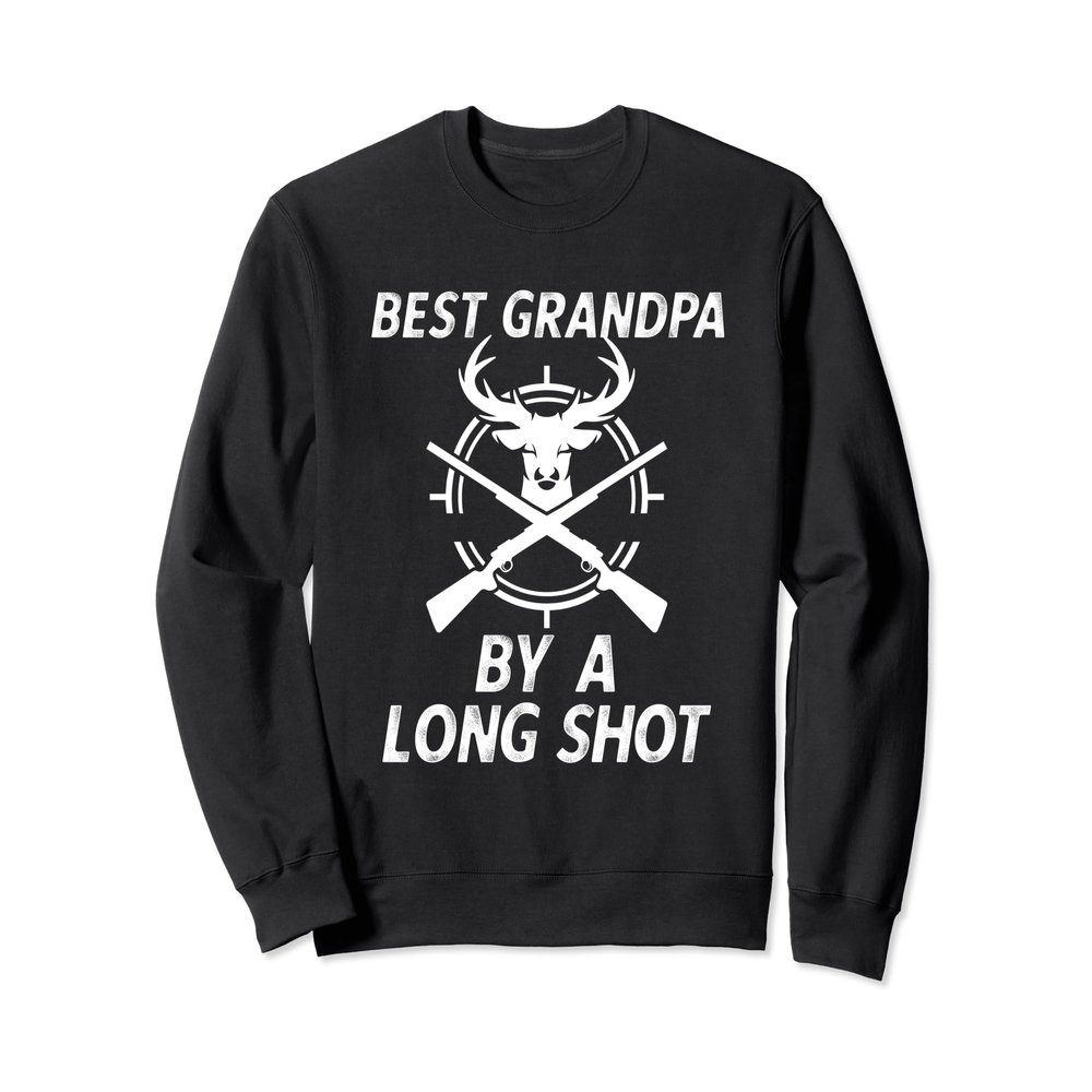 Deer Hunting Grandpa Outdoorsman Fathers Day Best Grandpa Sweatshirt