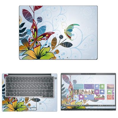 Decalrus - Protective Decal Floral Skin Sticker for Dell Latitude 7400 (14" Screen) case Cover wrap DellLatitude7400STND-170