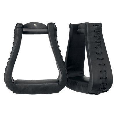 Tough 1 Royal King Oversized Western Stirrups Black