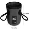 BANCHELLE Collapsible Bucket Water Container Portable Folding Camp Wash Basin for Outdoor Traveling Hiking Fishing Car Washing Gardening Camping (Black, 20L) view 2
