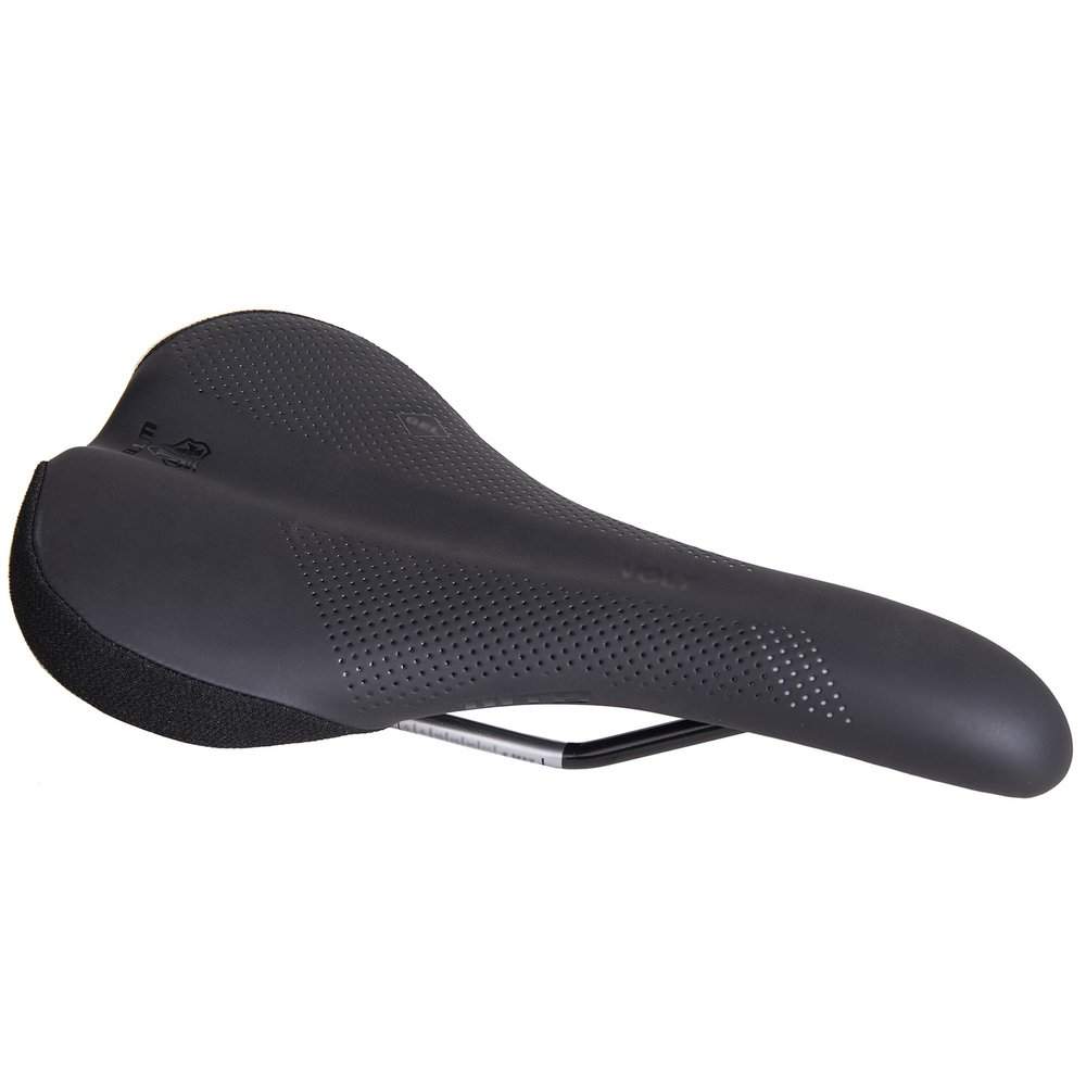 WTB Volt Bike Seat (Saddle) - Comfortable Medium Thickness Padding, Mountain, Gravel & E-Bikes (Cromoly Rail, Wide)