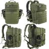 LHI Military Tactical Backpack for Men and Women 45L Army 3 Days Assault Pack Bag Large Rucksack with Molle System - Green view 2