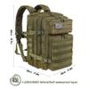 LHI Military Tactical Backpack for Men and Women 45L Army 3 Days Assault Pack Bag Large Rucksack with Molle System - Green view 3