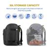Unigear Ski Boot Bag Backpack for Helmet 50L/70L, Goggles, Gloves, Skis, Snowboard & Accessories (Black) view 2