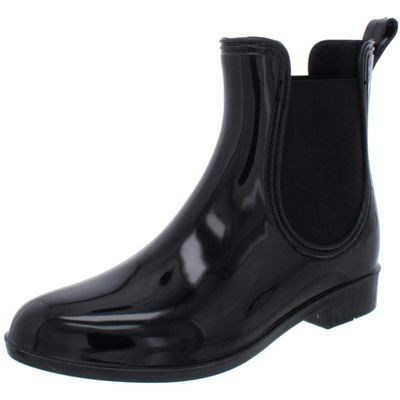 I.N.C. International Concepts INC Womens Raelynn Ankle Pull On Rain Boots Black 7 Medium (B,M)