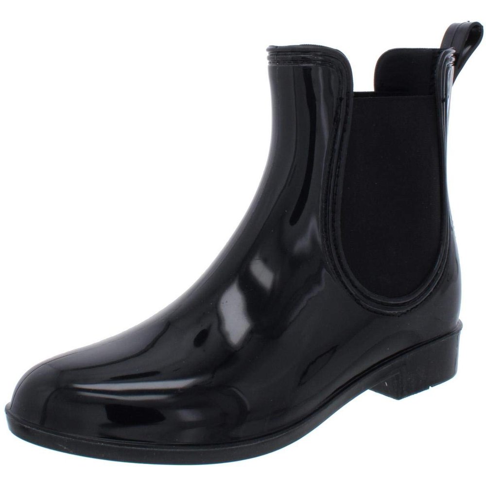 I.N.C. International Concepts INC Womens Raelynn Ankle Pull On Rain Boots Black 7 Medium (B,M)