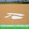 GoSports Baseball & Softball 5 Piece Base Set - Rubber Field Bases for Kids & Adults view 2