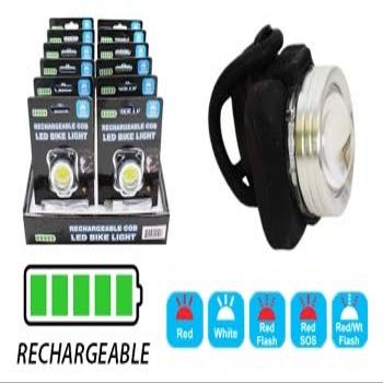 Diamond Visions 08-2591 Rechargeable COB LED Bike Light