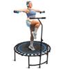 Serenelife 40" Inch Portable Fitness Trampoline with Adjustable Handrail for Indoor and Outdoor Use  Professional Round Jumping Trampoline  Cardio Trampoline view 1