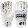Franklin Sports MLB Batting Gloves - Classic XT Adult Men's + Youth Batting Gloves Pair - Baseball + Softball Pairs - White - Youth Small view 1