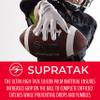 Franklin Sports Supratak Football Receiver Gloves - White/Chrome - Adult Large view 3