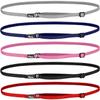 Hipsy Women's Elastic & Adjustable No Slip Running Headband Multi Pack (Red/Black/Pink/Navy/Silver Elastic 5pk) view 1