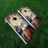 Distressed America 06 USA Flag Cornhole WRAP Set Vinyl Board Decal Baggo Bag Toss Boards * Made in The USA * view 1