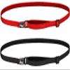 Hipsy Women's Elastic & Adjustable No Slip Running Headband Multi Pack (Black & Red Elastic 2pk) view 1