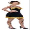 California Costumes Womens The Amazing Tattooed Lady Adult Costume Black view 3