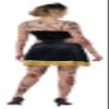California Costumes Womens The Amazing Tattooed Lady Adult Costume Black view 4