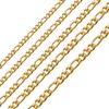 Estendly 18k Gold Plated 24 Inches Figaro Chain Necklace 6.5MM Stainless Steel Figaro Link Chain for Men Women view 1
