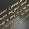 Estendly 18k Gold Plated 24 Inches Figaro Chain Necklace 6.5MM Stainless Steel Figaro Link Chain for Men Women view 3